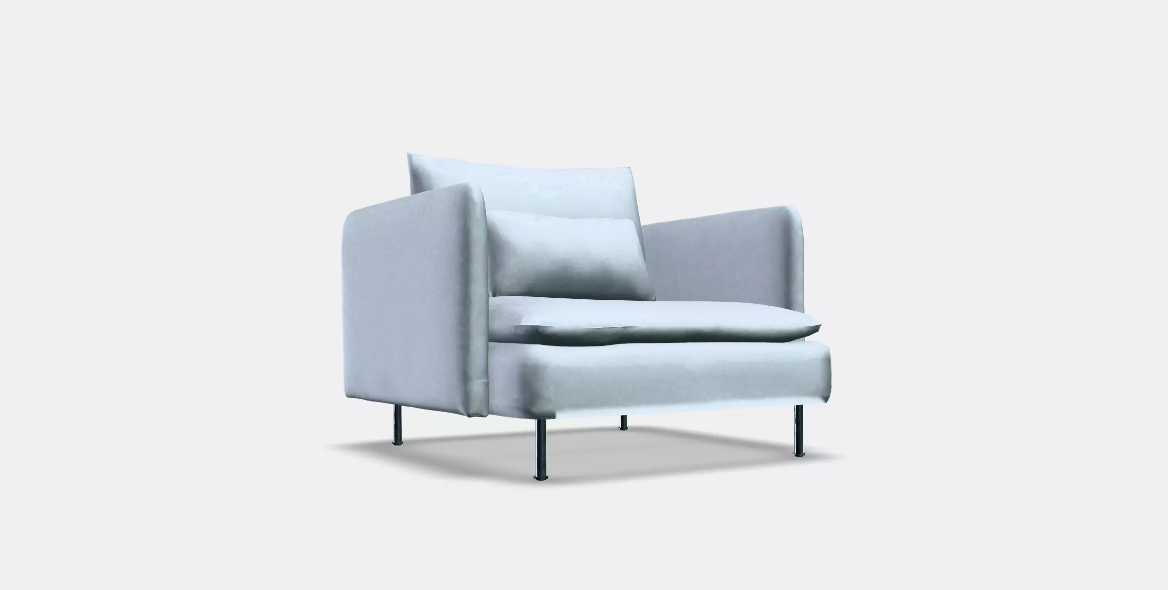 SODERHAMN Armchair 3 Low-poly 3D model_0