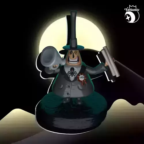 the Mayor By The Nightmare Before Christmas character sculpture 3D print model