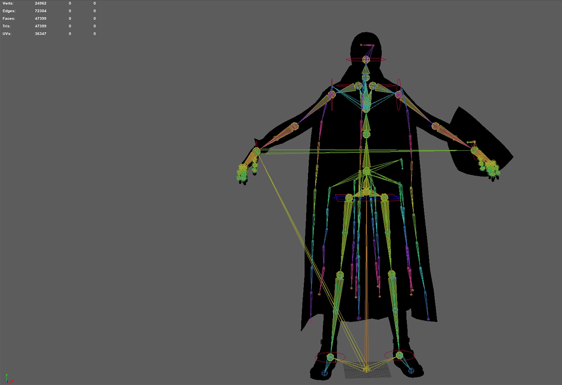 Masked Knight Low-poly 3D model_18