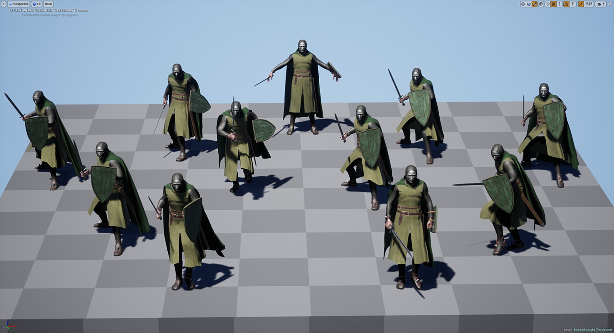 Masked Knight Low-poly 3D model_20