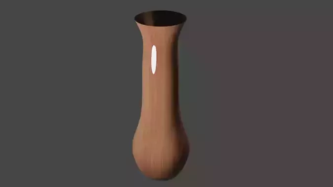 Porcelain long vase 