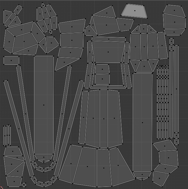 chainsaw Low-poly 3D model_5