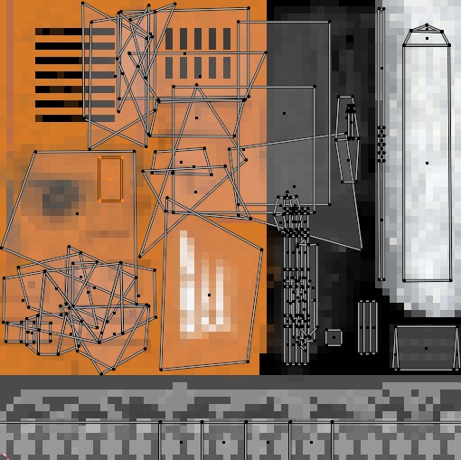 chainsaw Low-poly 3D model_4