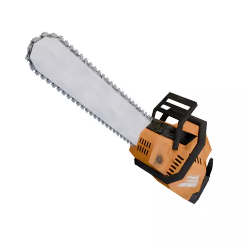chainsaw Low-poly 3D model_0