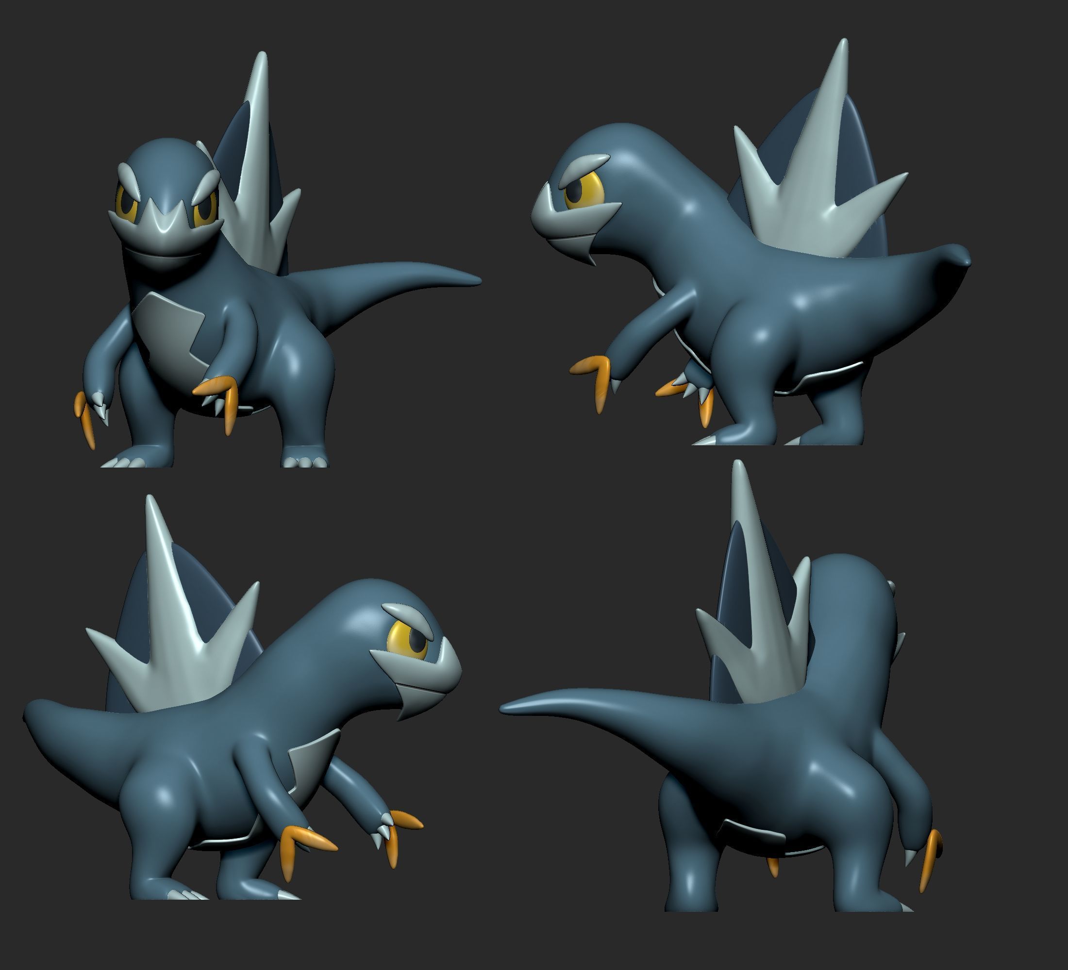 Pokemon -Articbax with 2 poses 3D print model_4