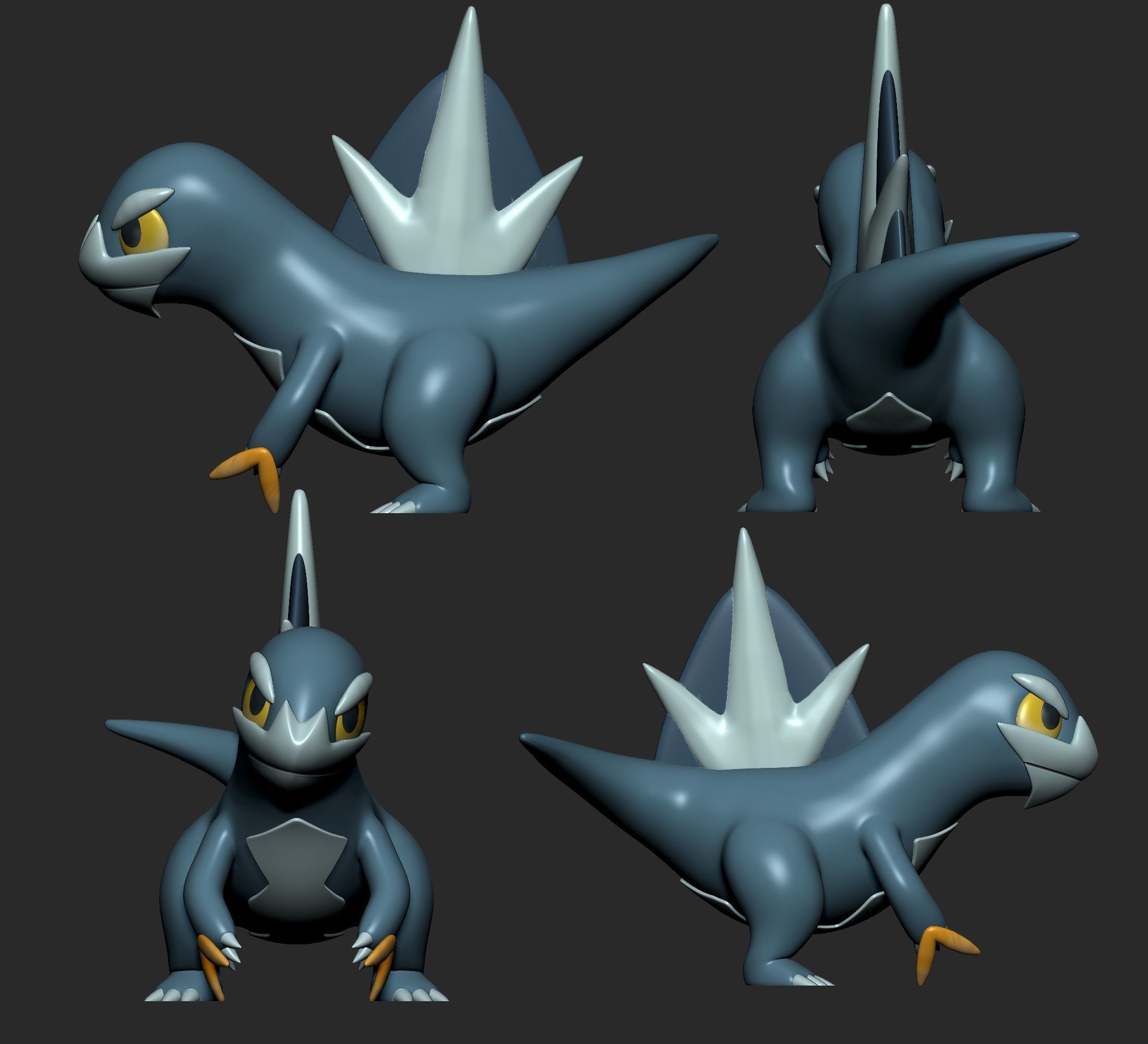Pokemon -Articbax with 2 poses 3D print model_8