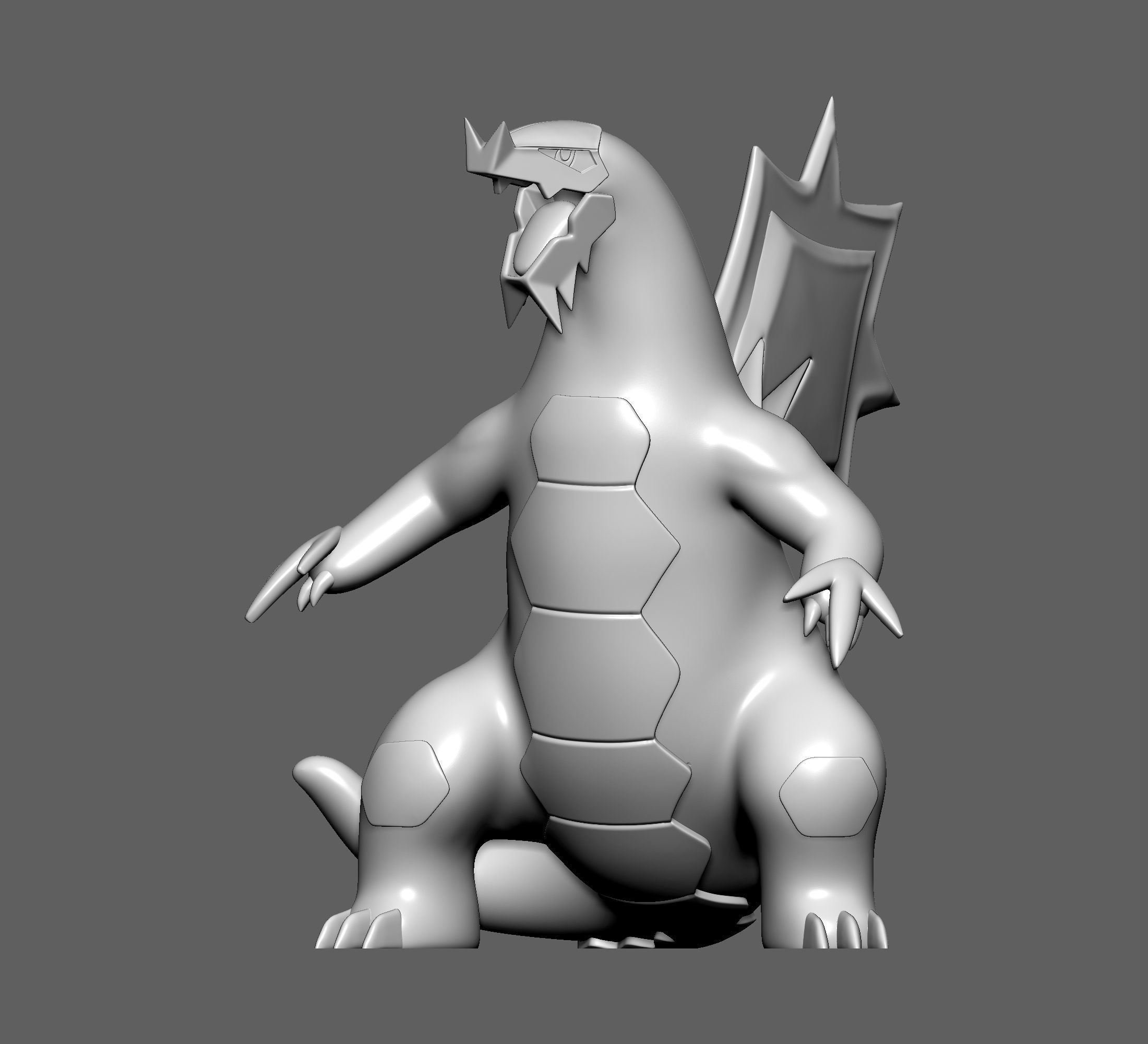 Pokemon - Baxcalibur with 2 poses 3D print model_6