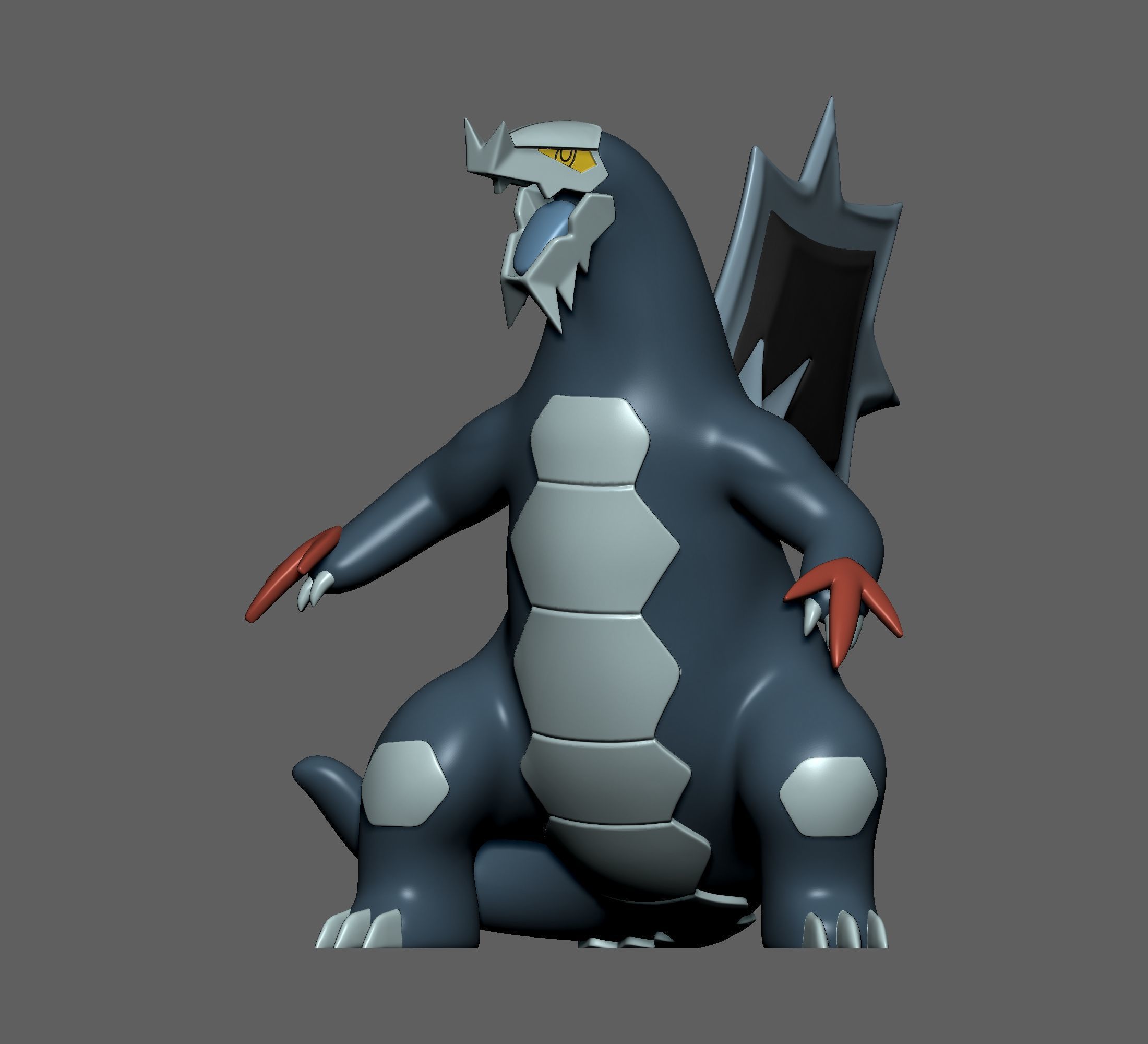 Pokemon - Baxcalibur with 2 poses 3D print model_5