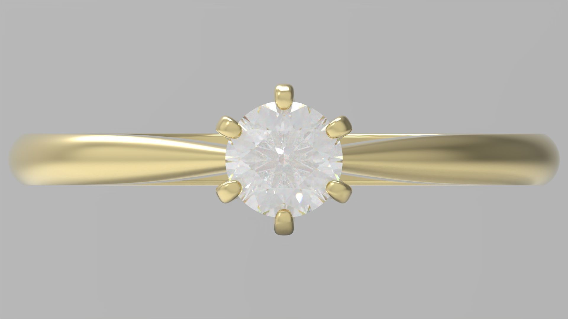 Engagement ring ER45 3D print model_9
