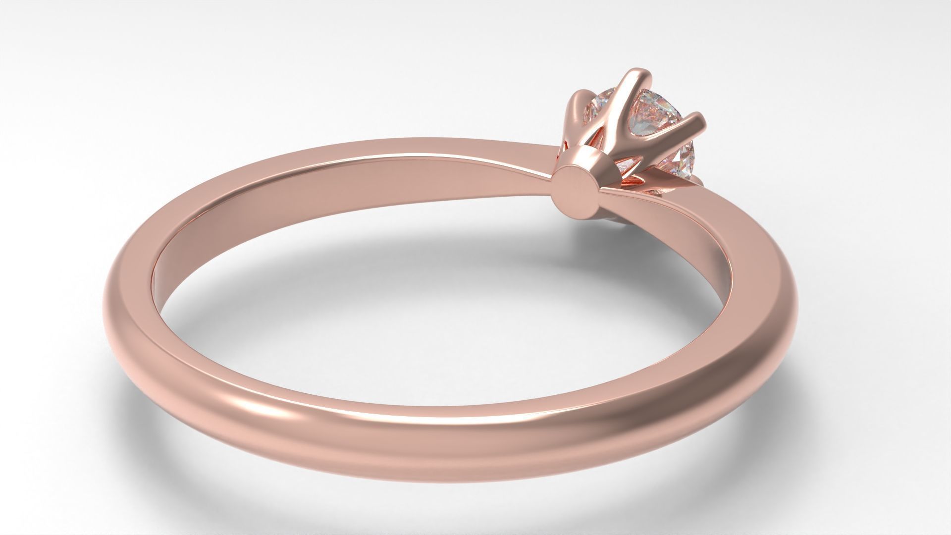 Engagement ring ER45 3D print model_6