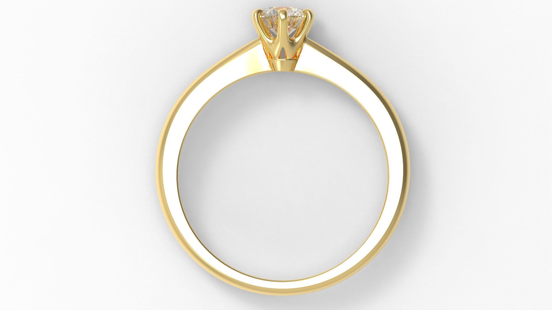 Engagement ring ER45 3D print model_3