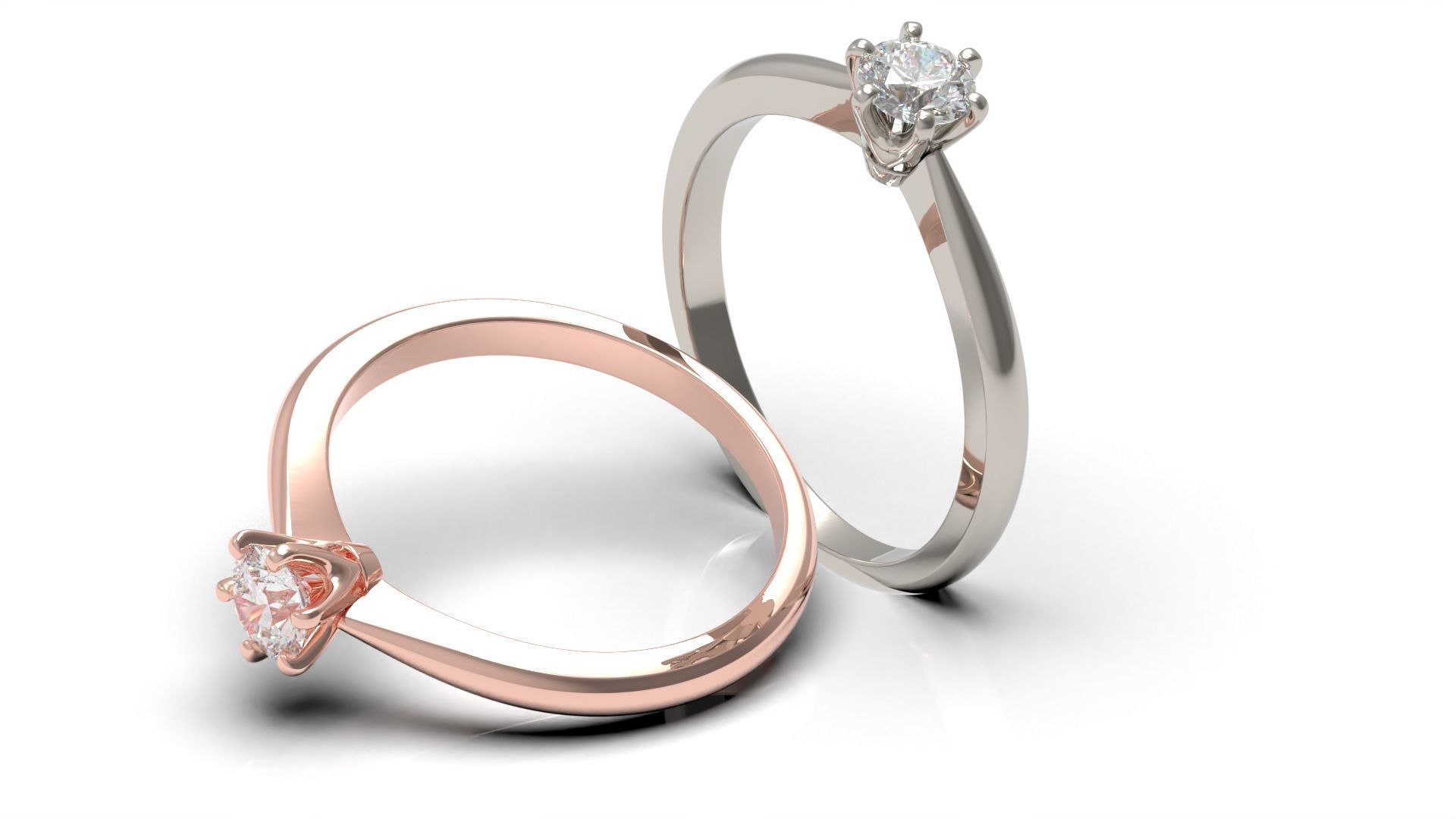 Engagement ring ER45 3D print model_2