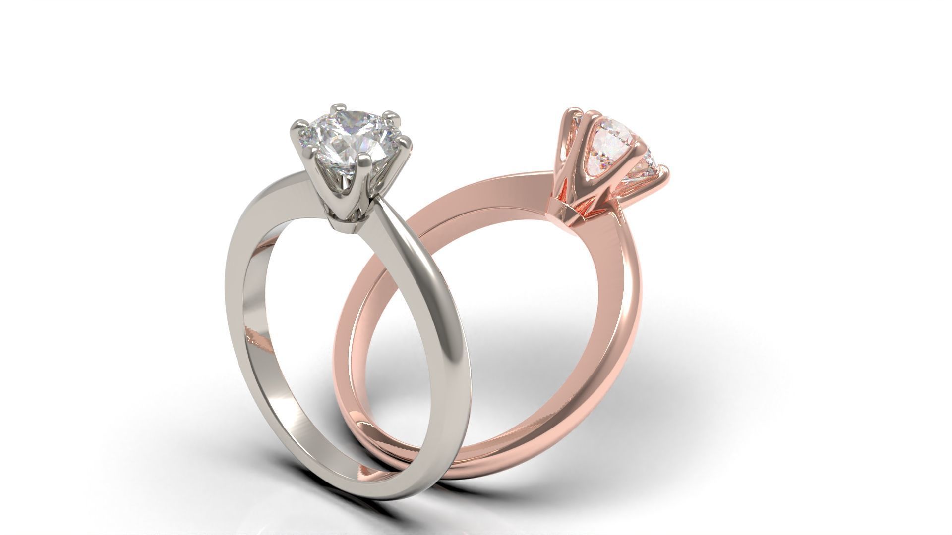 Engagement ring ER 65 3D print model_2