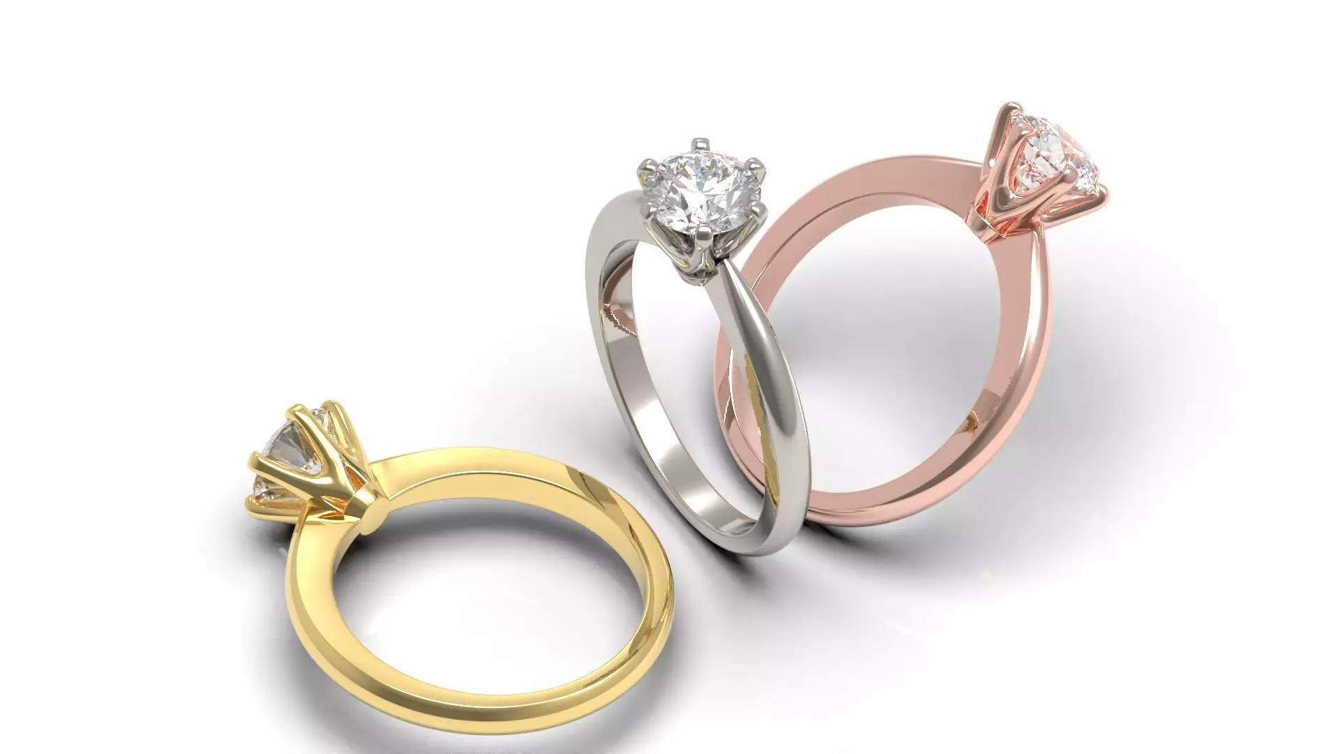 Engagement ring ER 65 3D print model_0