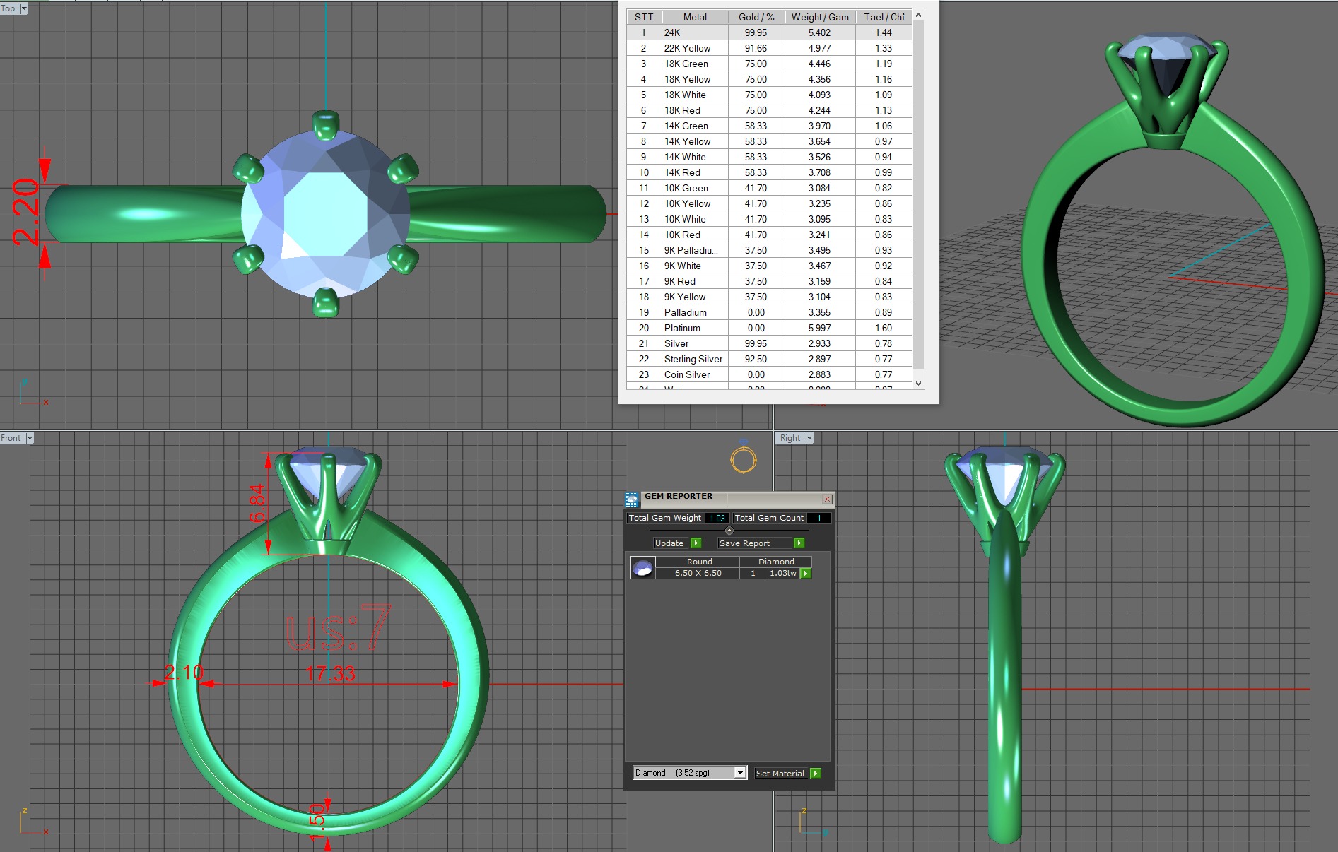 Engagement ring ER 65 3D print model_15