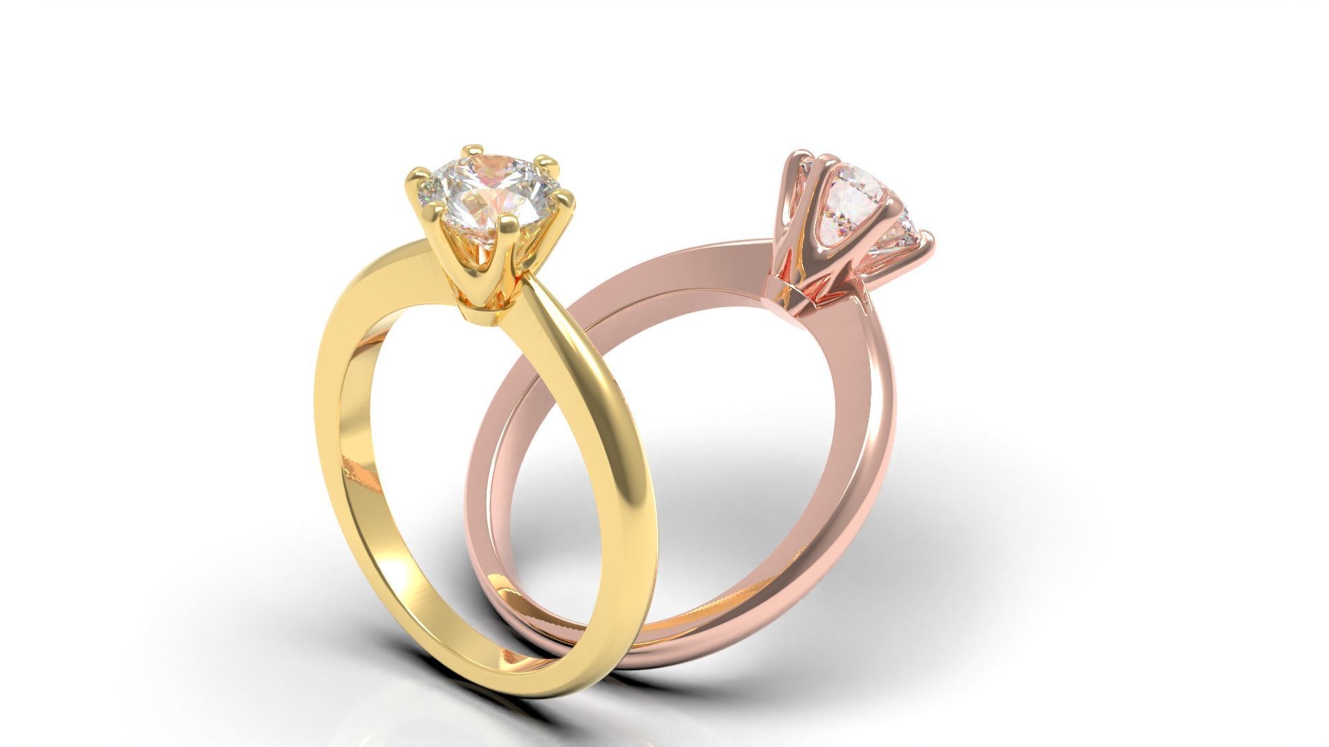 Engagement ring ER 65 3D print model_1