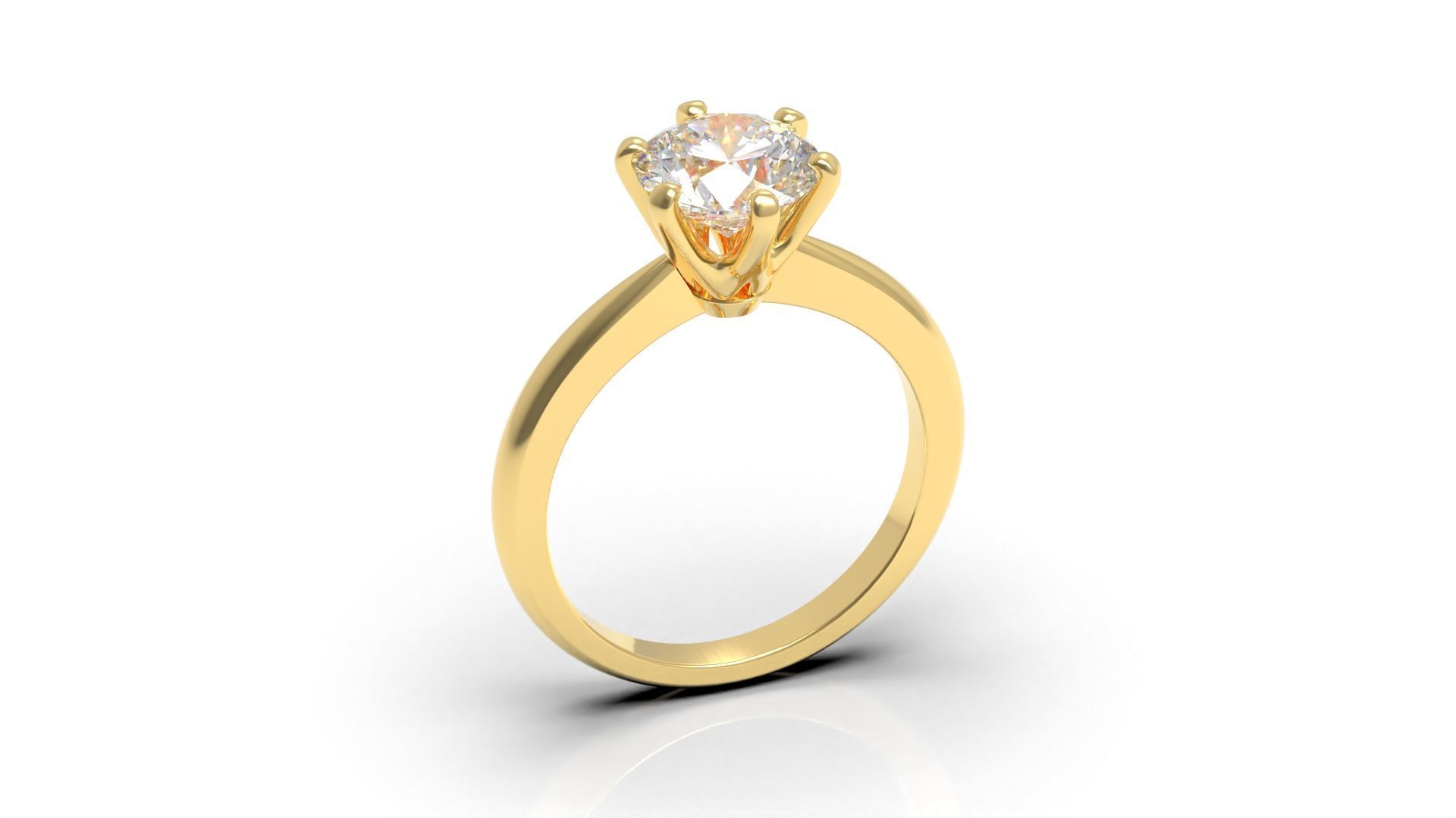Engagement ring ER 80 3D print model_10