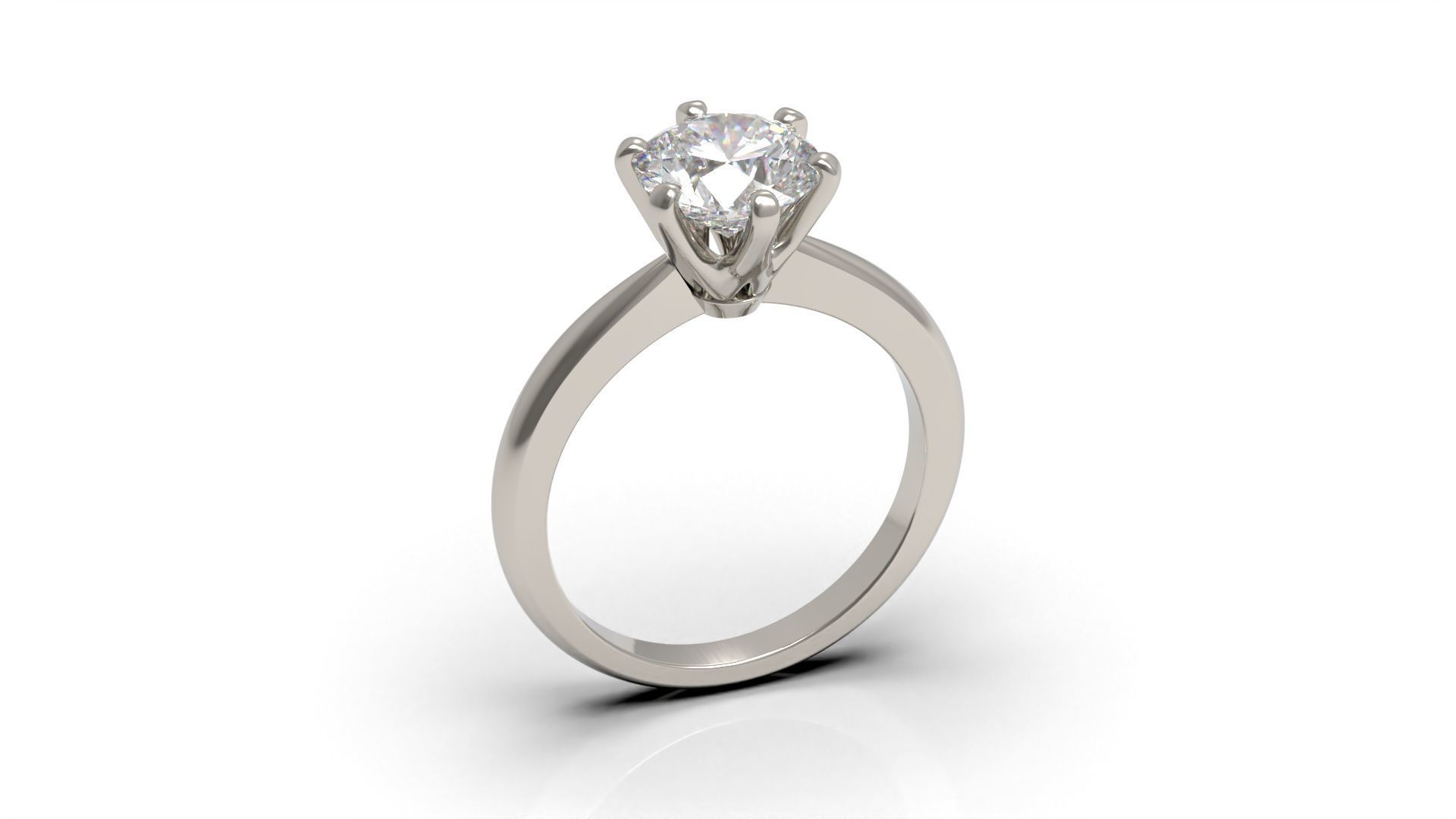 Engagement ring ER 80 3D print model_11