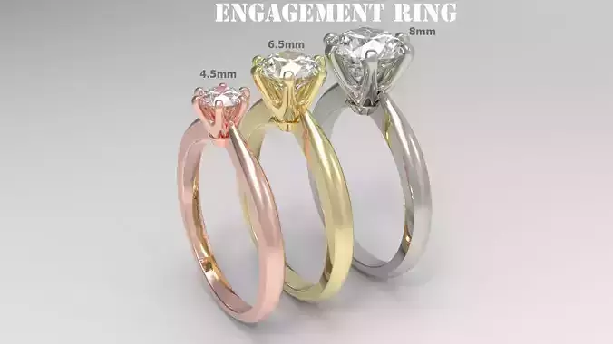 Engagement ring  3D Model Collection
