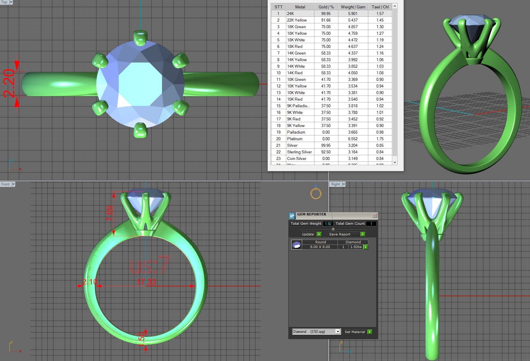 Engagement ring  3D Model Collection_25