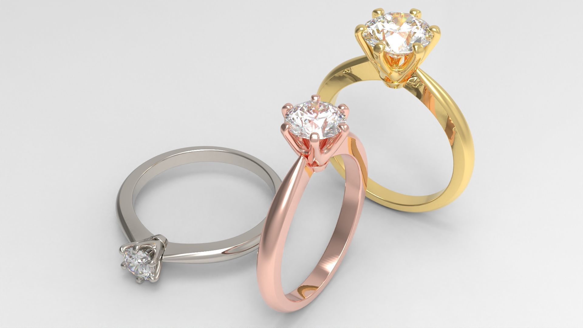 Engagement ring  3D Model Collection_5