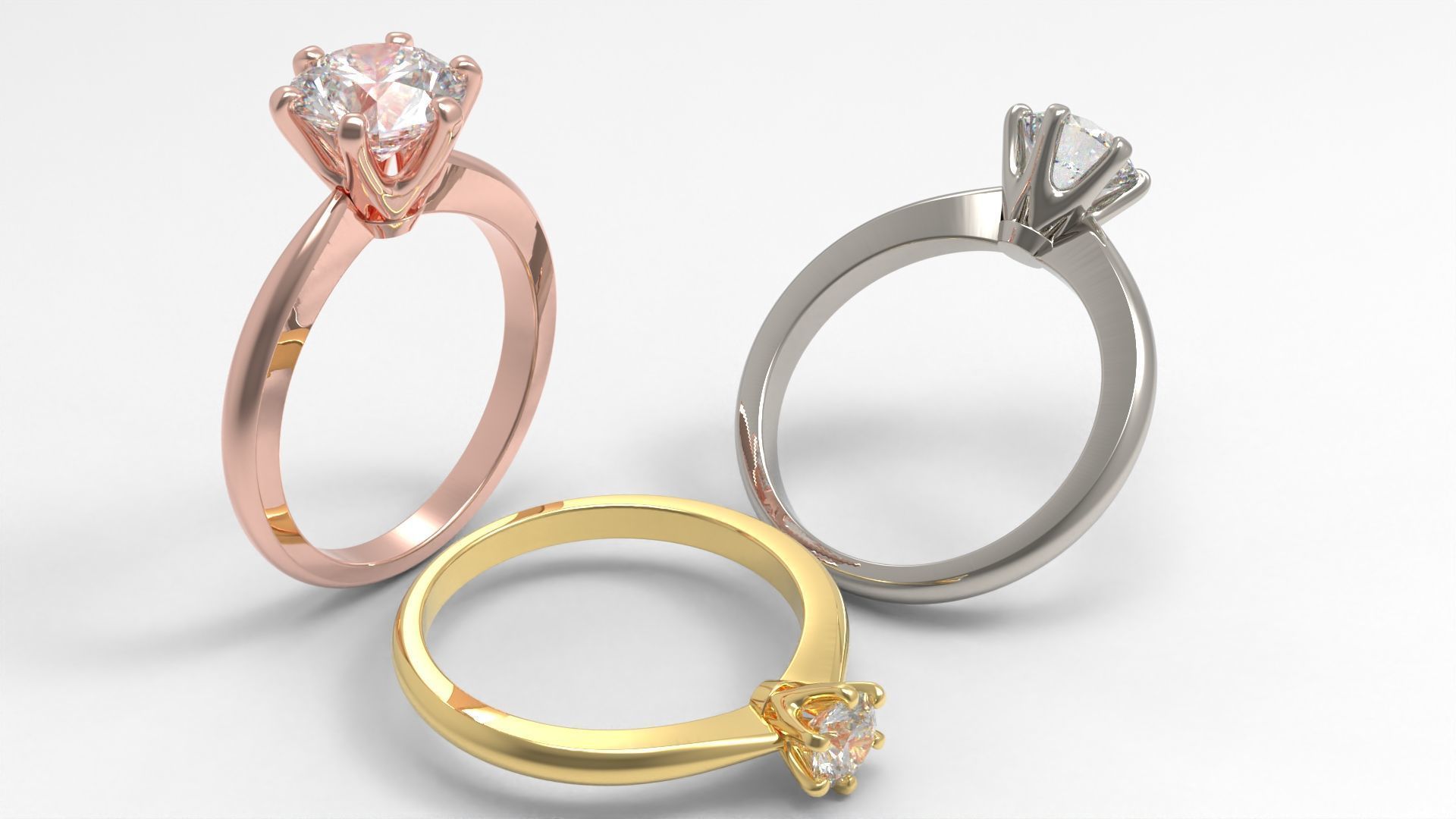 Engagement ring  3D Model Collection_7
