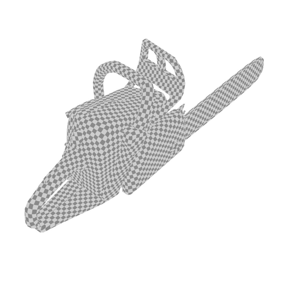 Chainsaw Stihl 250 like 3D model - lowpoly game-ready PBR VR AR Low-poly 3D model_10