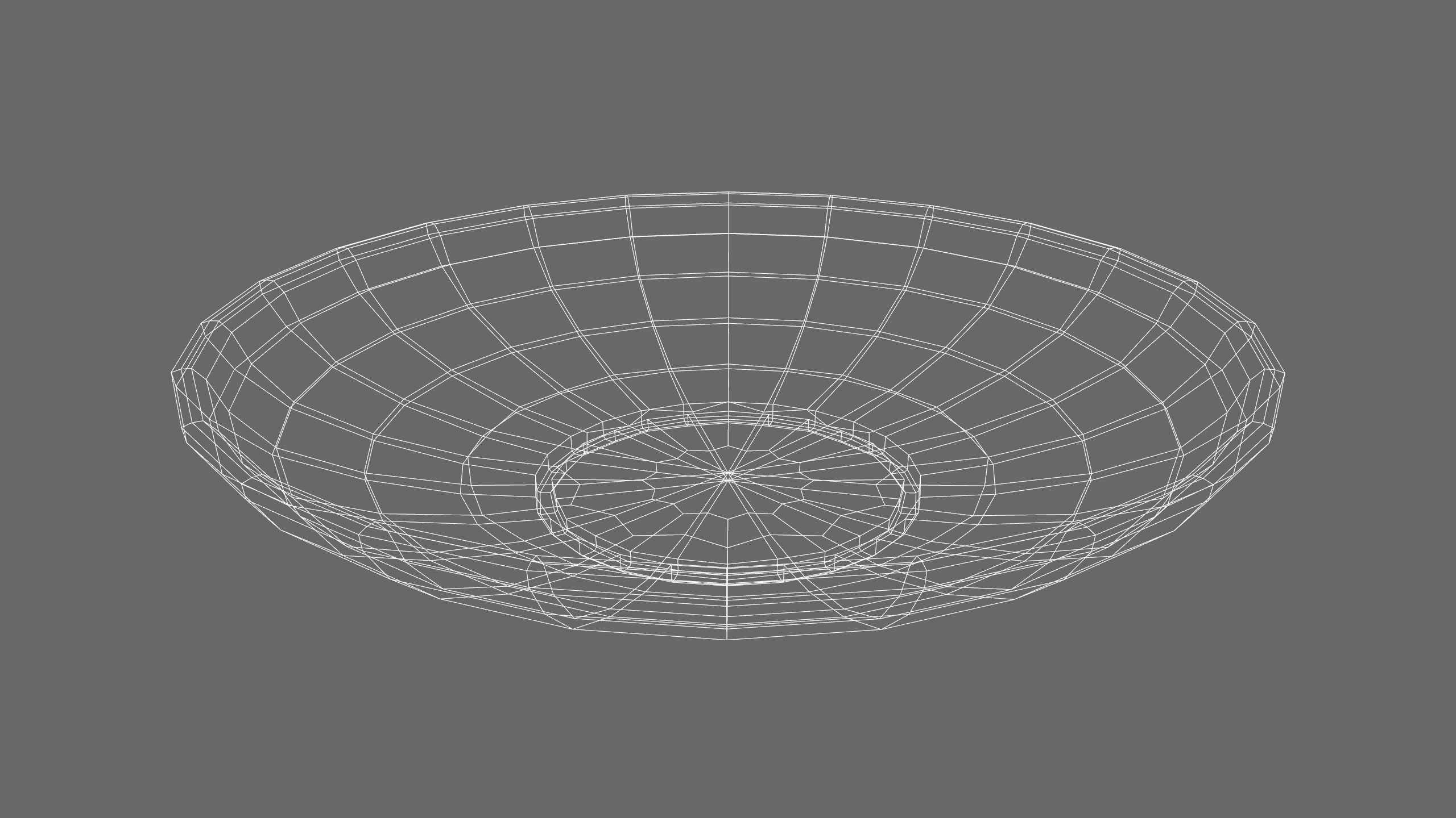 Donuts With Plate food Low-poly 3D model_5