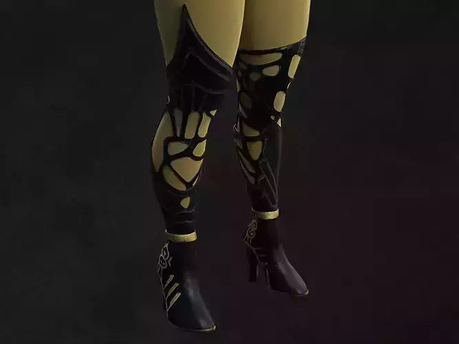 Leg Leather Wizzard Game Asset