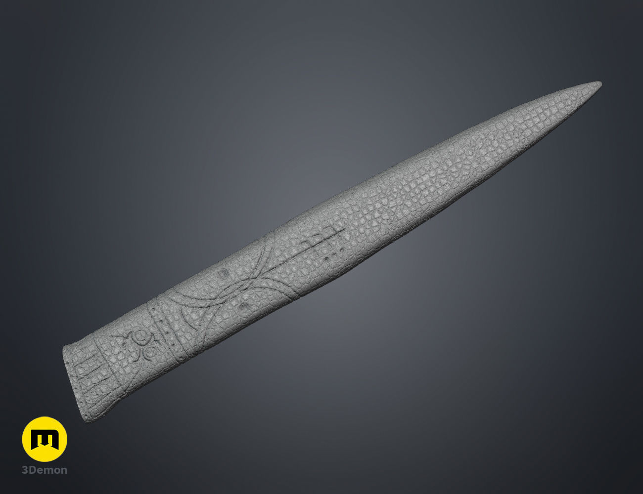 Kynes Crysknife Sheath 3D print model_11