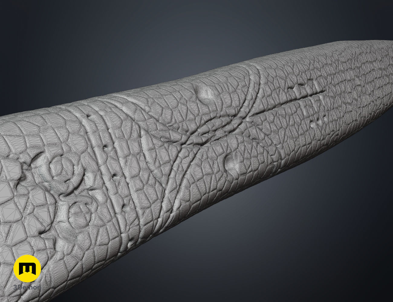 Mapes Crysknife Sheath 3D print model_10