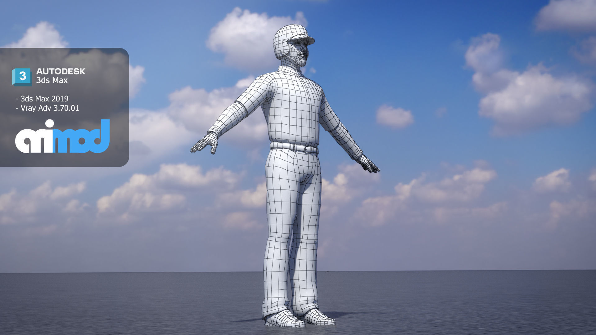 Baseball Player in Red Helmet 3D model_7