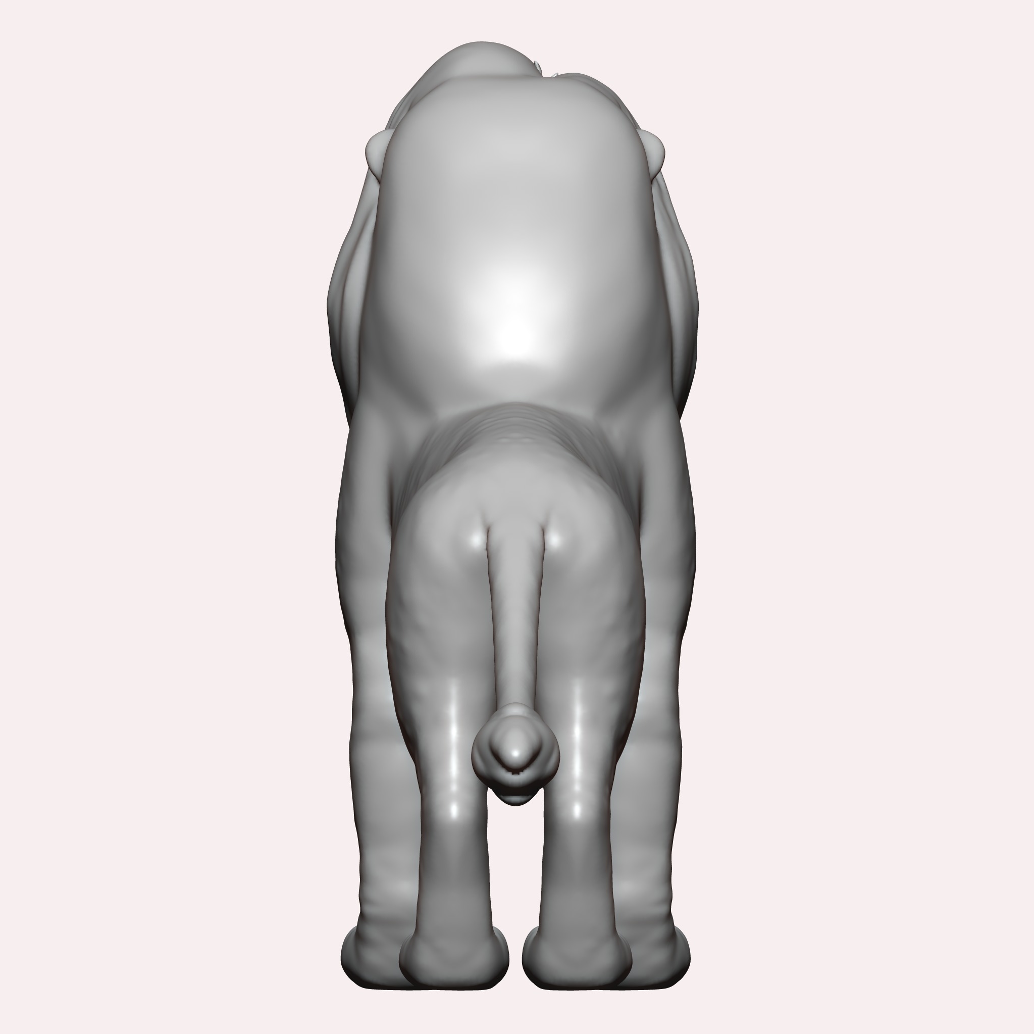 Mufasa Lion King Inspired Lion Sculpture 3D print model_7