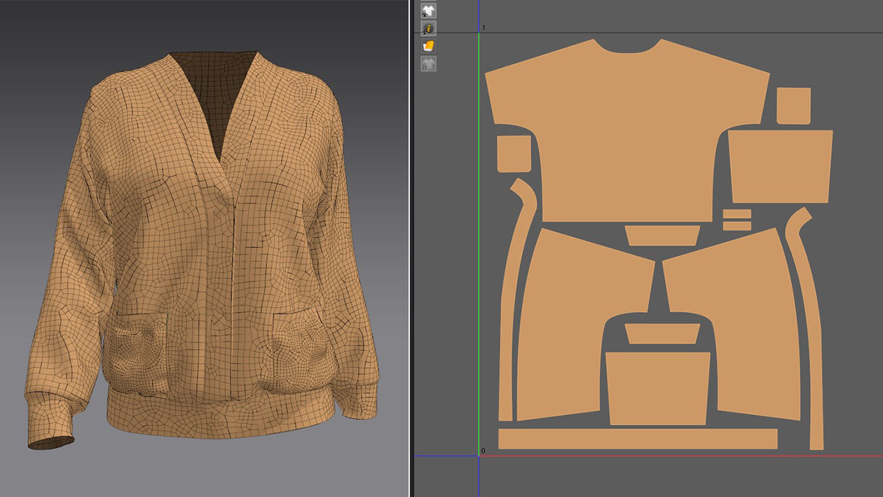  JACKET AND COAT female 3D model_21