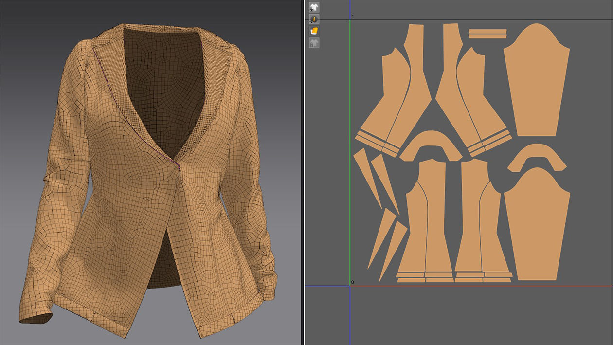  JACKET AND COAT female 3D model_14