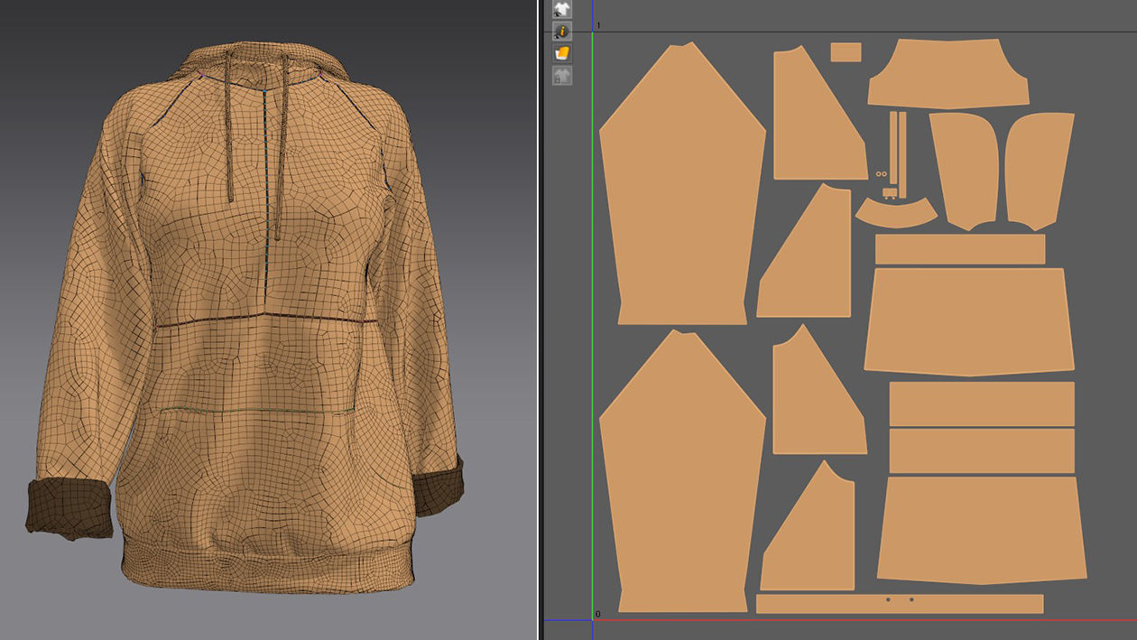  JACKET AND COAT female 3D model_22