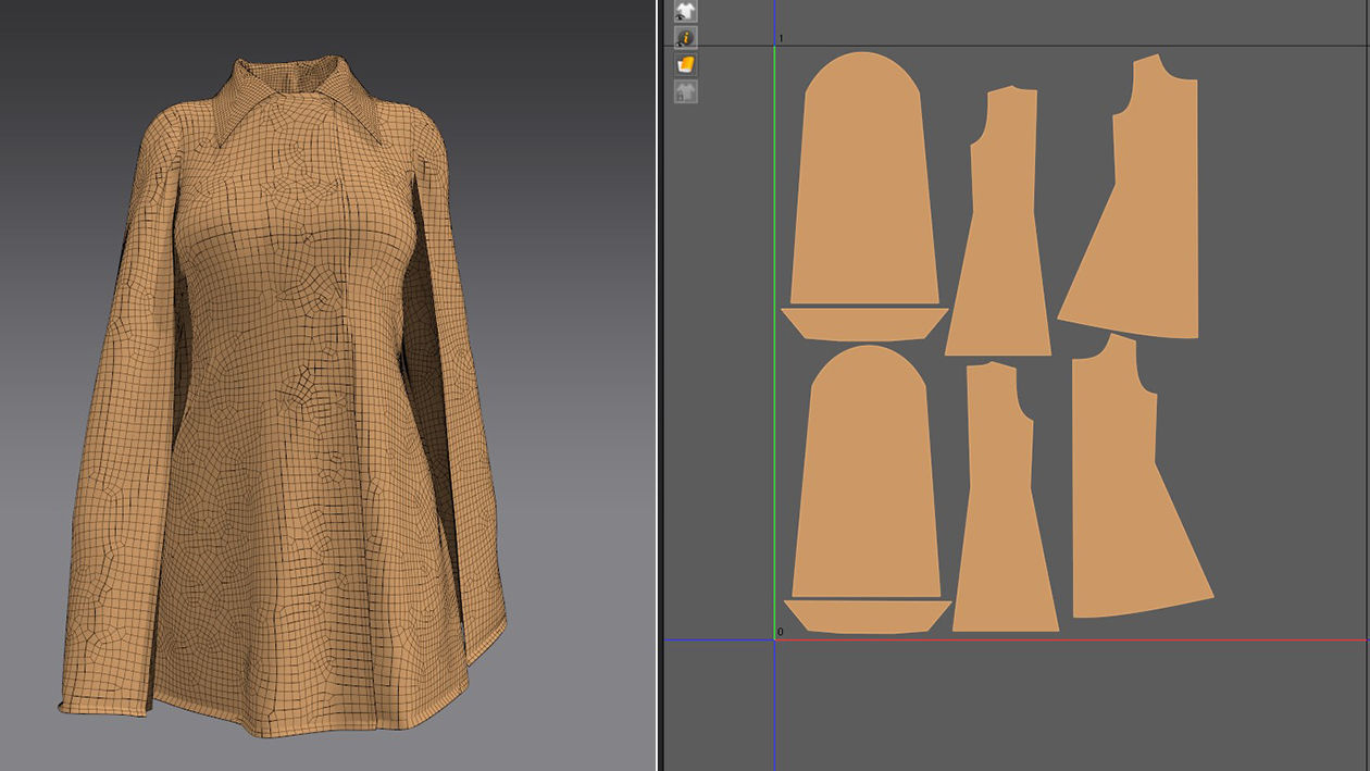  JACKET AND COAT female 3D model_24