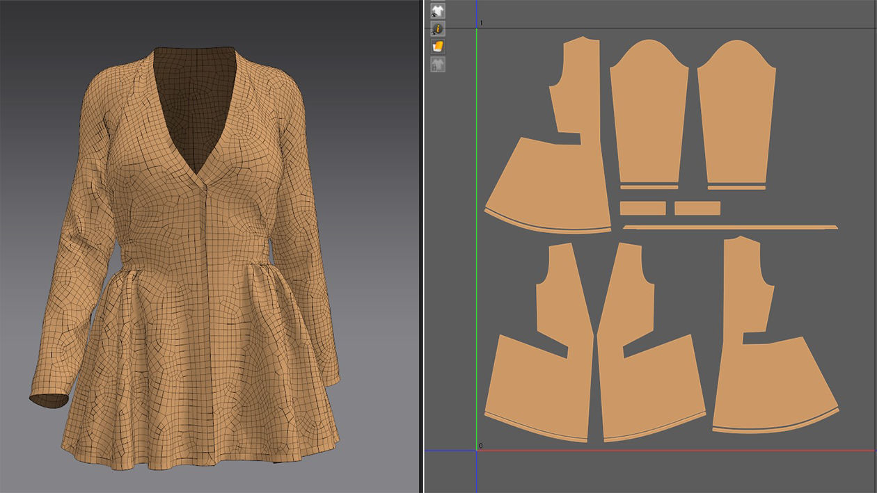  JACKET AND COAT female 3D model_15