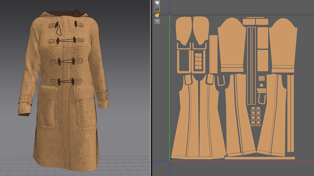  JACKET AND COAT female 3D model_19
