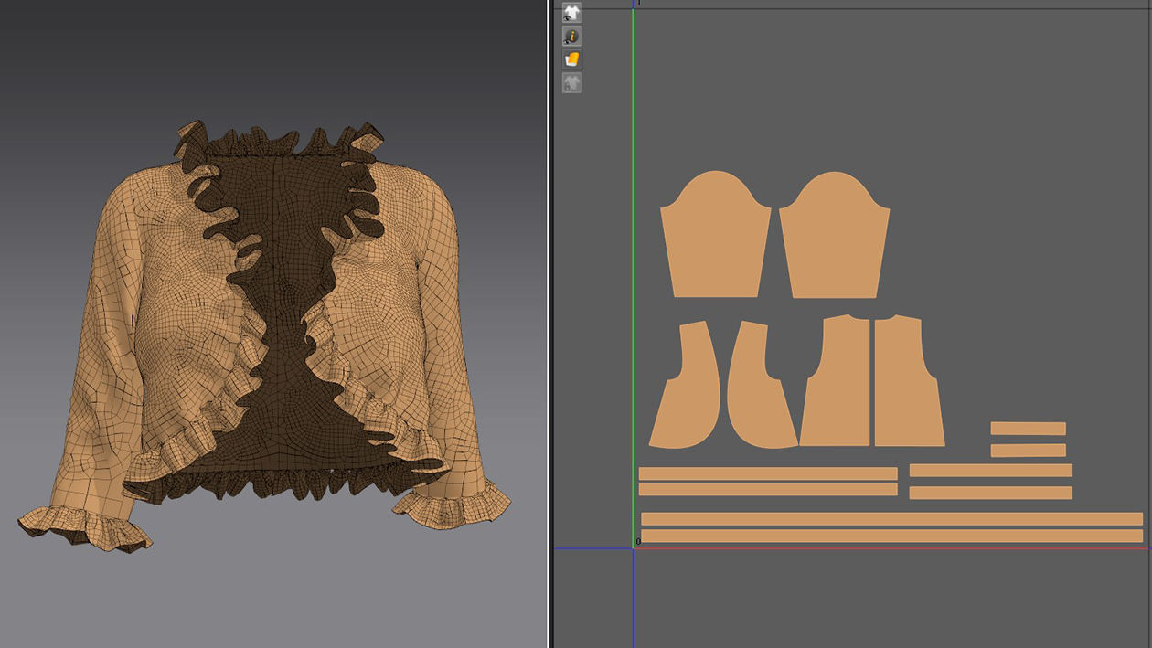  JACKET AND COAT female 3D model_25