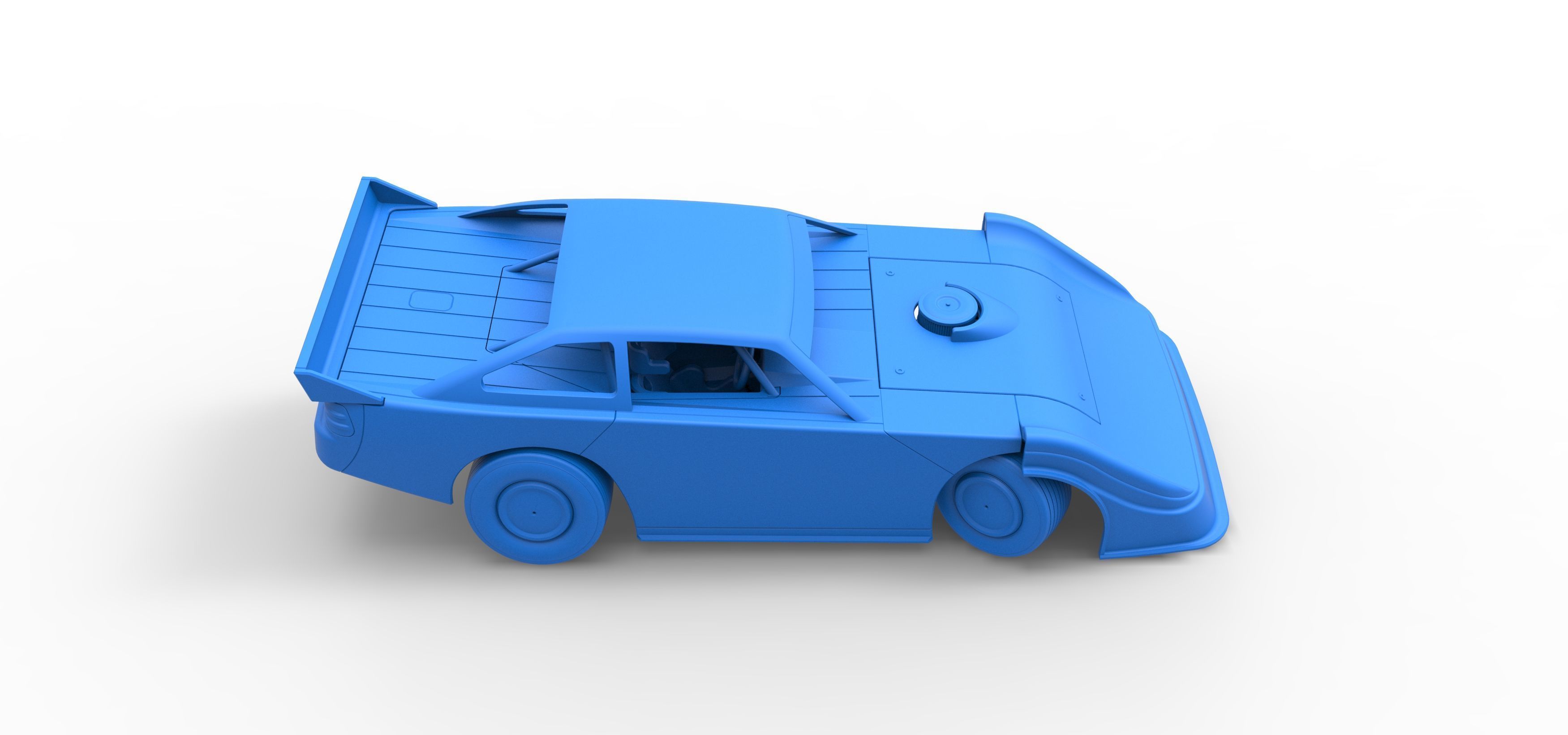 Australian Super Sedan while turning Scale 1 to 25 3D print model_50