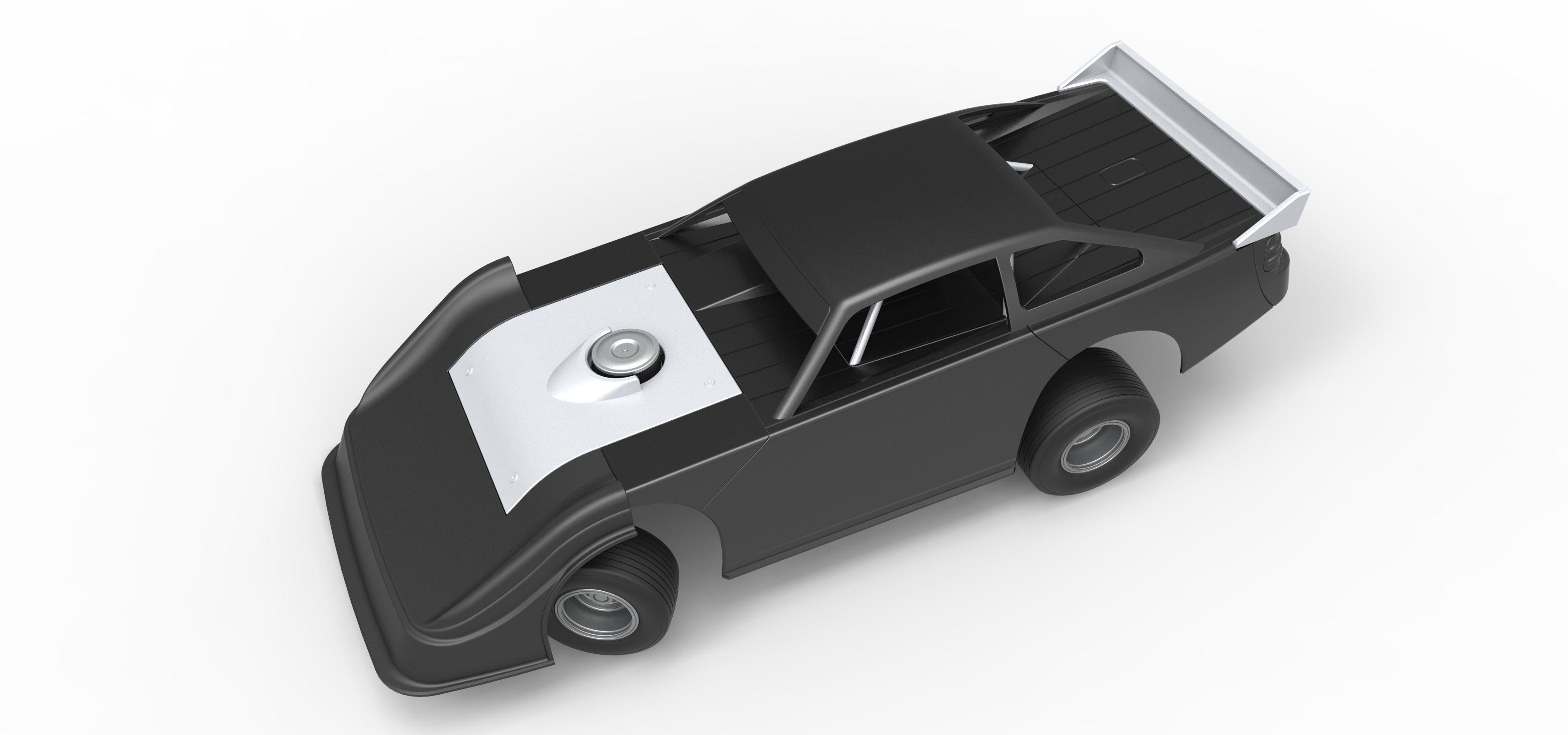 Australian Super Sedan while turning Scale 1 to 25 3D print model_3