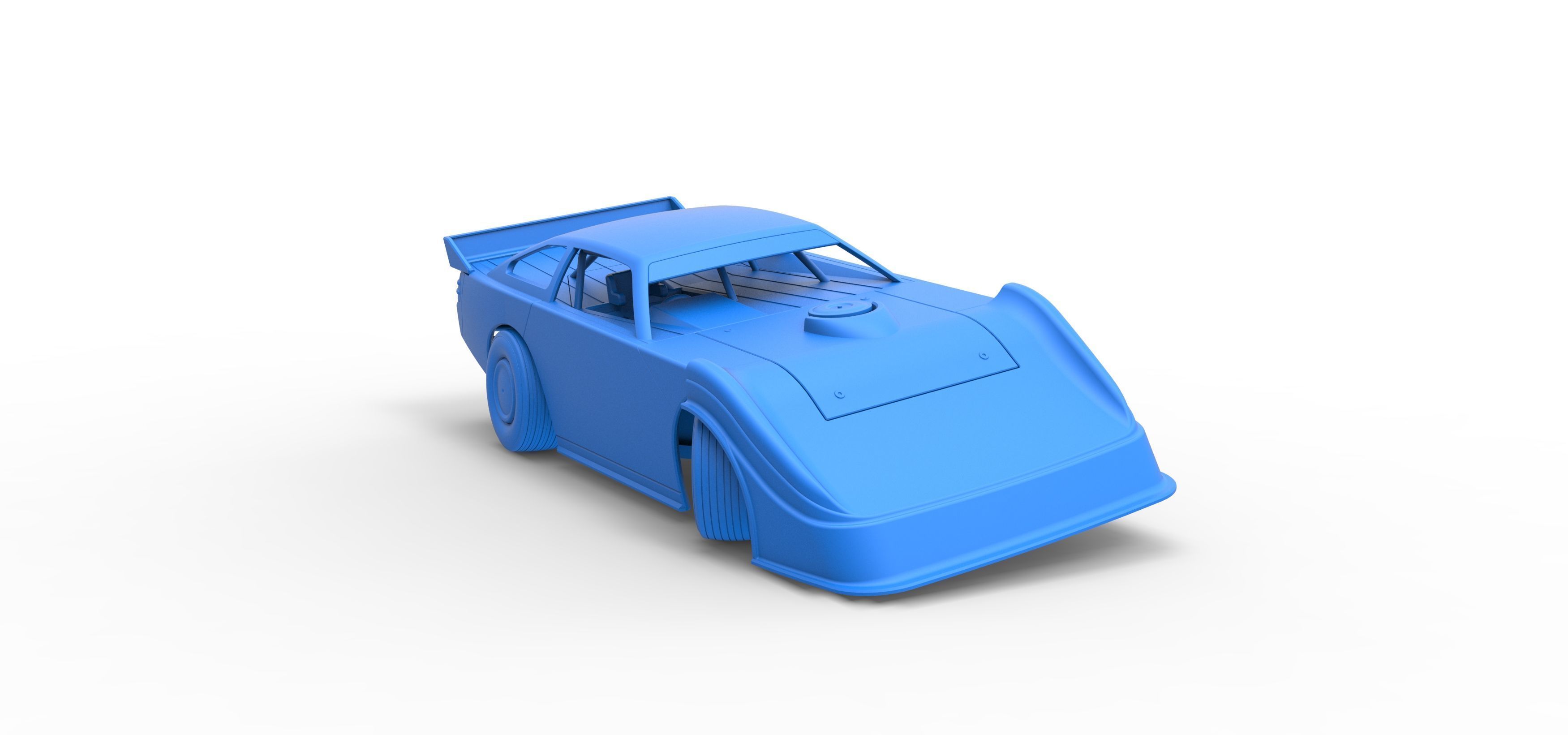 Australian Super Sedan while turning Scale 1 to 25 3D print model_53