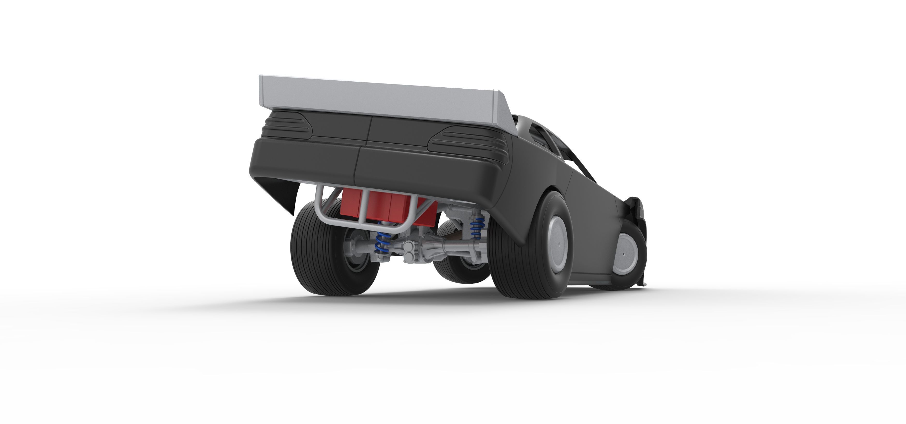 Australian Super Sedan while turning Scale 1 to 25 3D print model_19