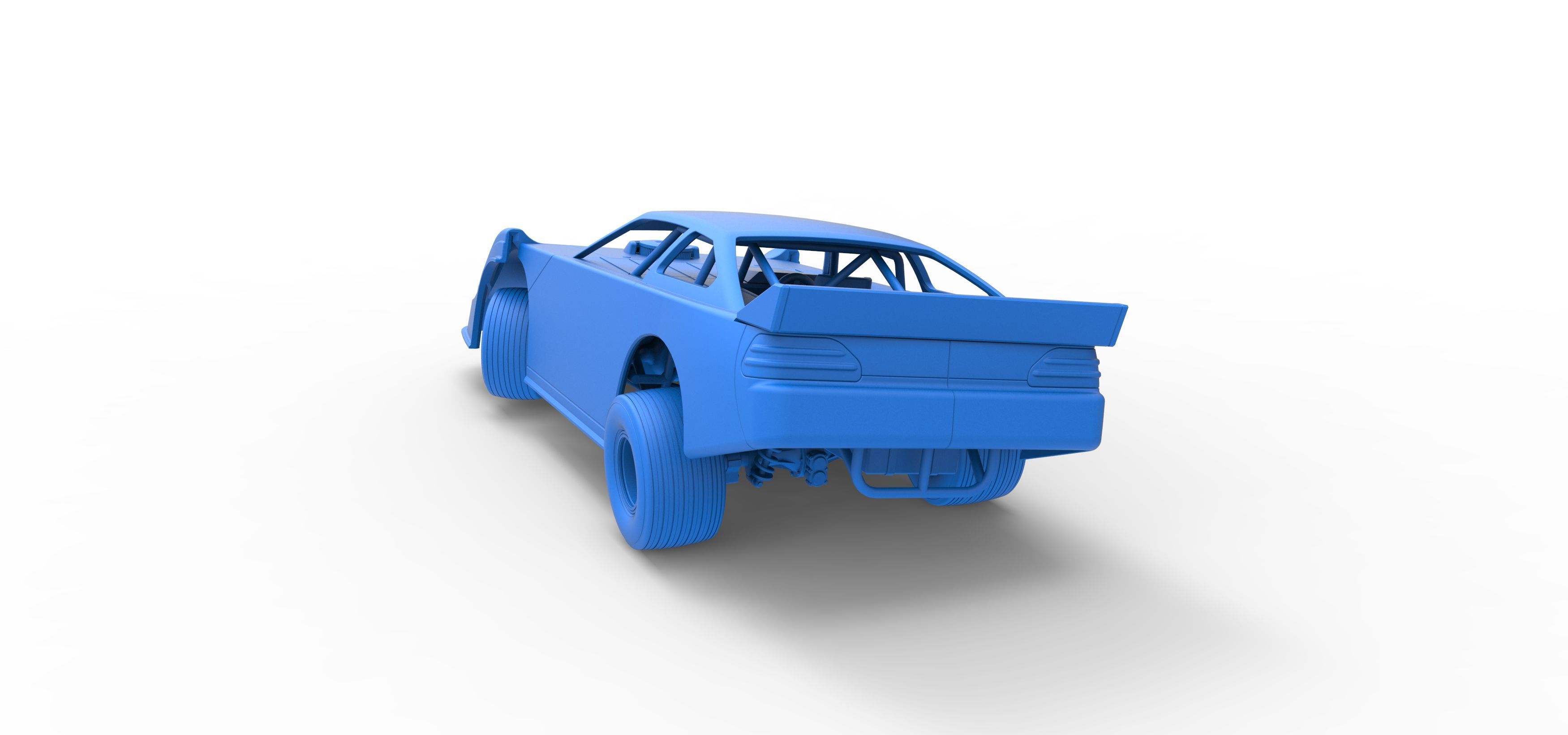 Australian Super Sedan while turning Scale 1 to 25 3D print model_41