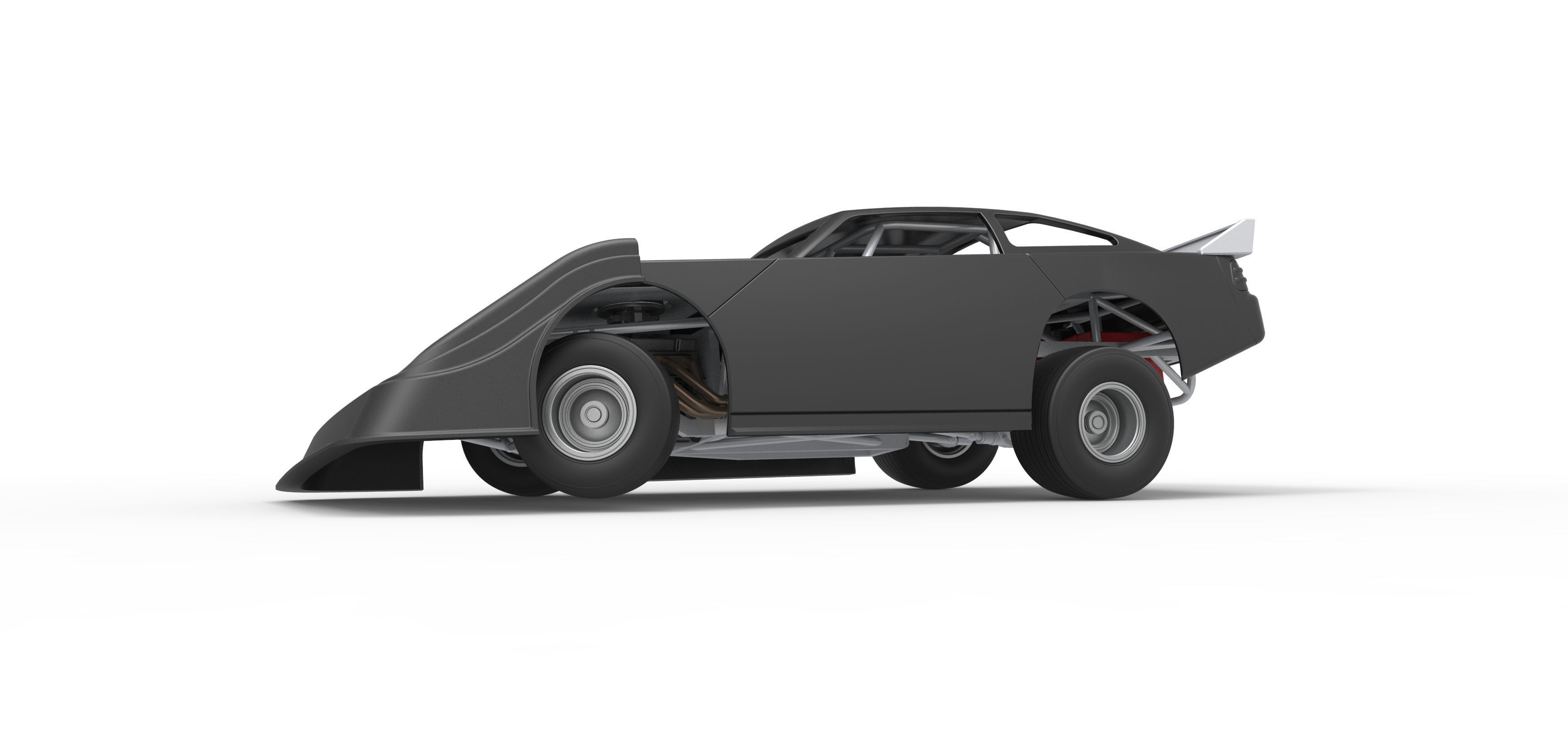 Australian Super Sedan while turning Scale 1 to 25 3D print model_2