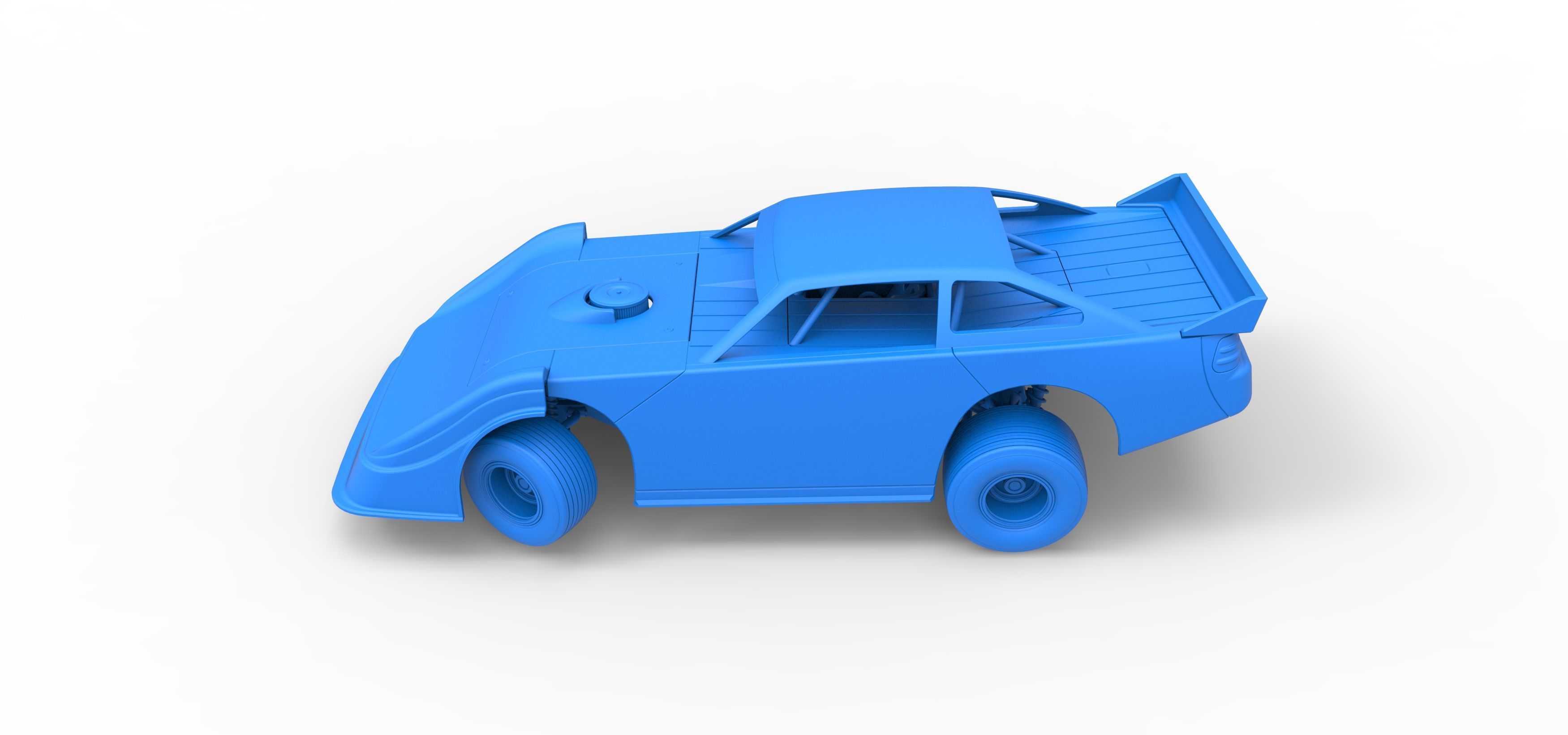 Australian Super Sedan while turning Scale 1 to 25 3D print model_37