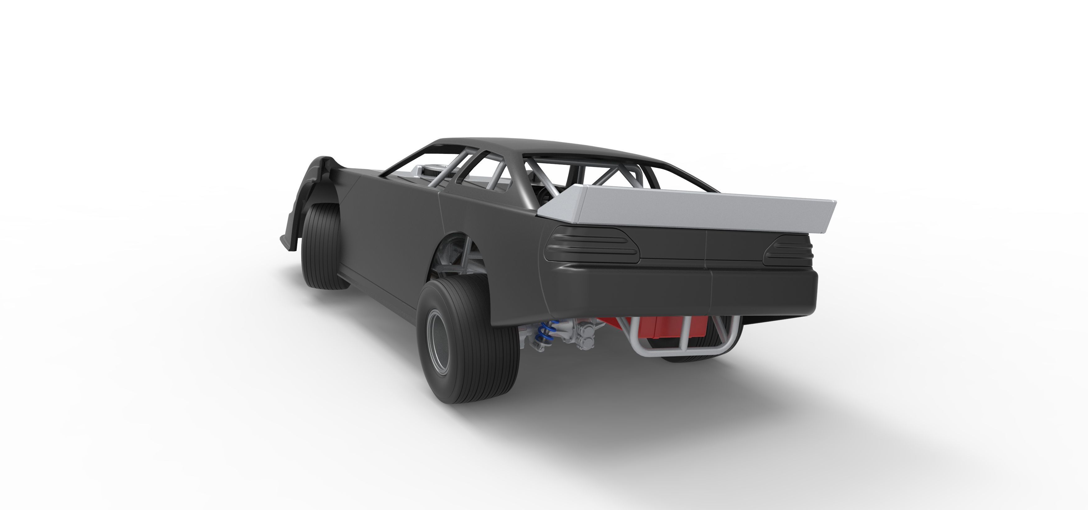 Australian Super Sedan while turning Scale 1 to 25 3D print model_14