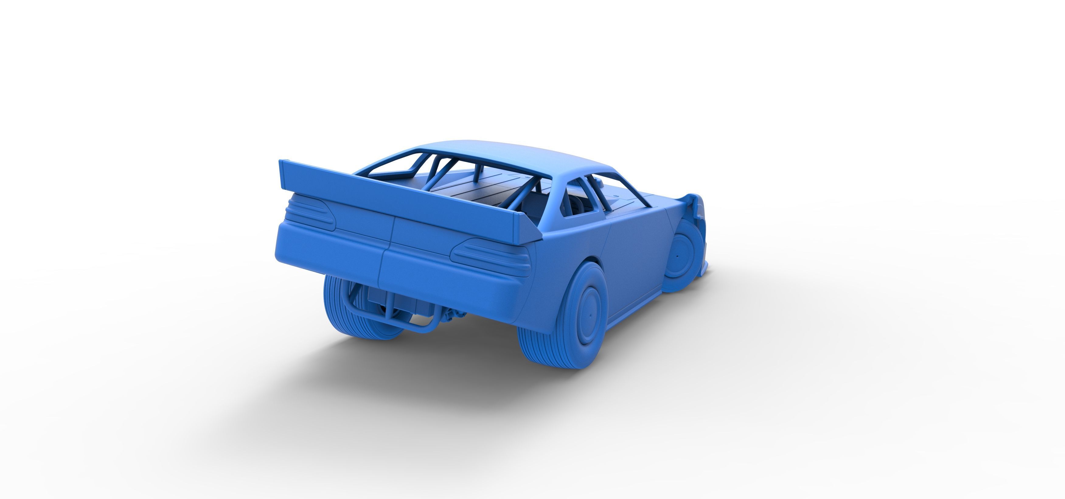 Australian Super Sedan while turning Scale 1 to 25 3D print model_45