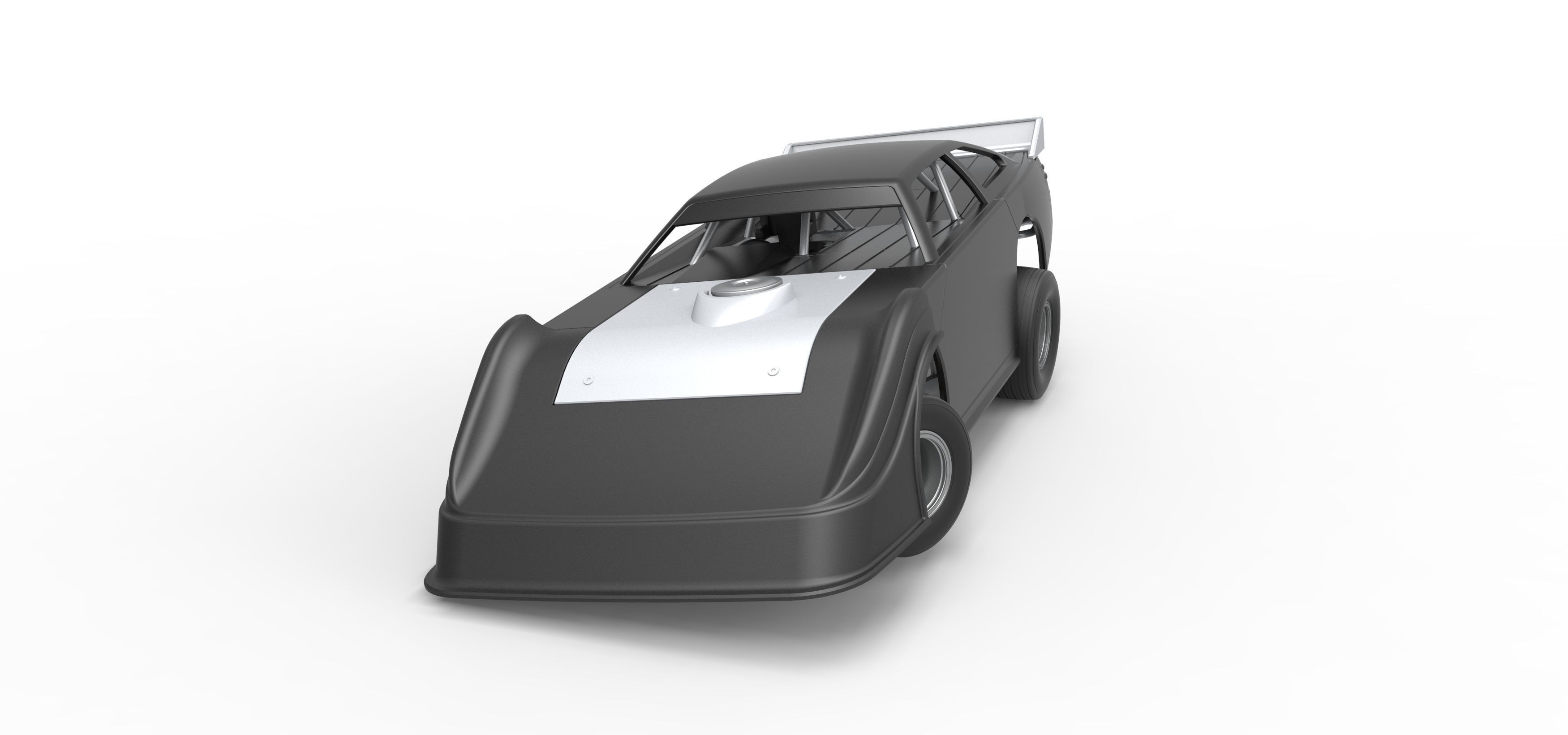 Australian Super Sedan while turning Scale 1 to 25 3D print model_5